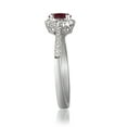 thumbnail image 2 of Gin & Grace 10KT WG Genuine Ruby and diamond accent Ring, 2 of 6