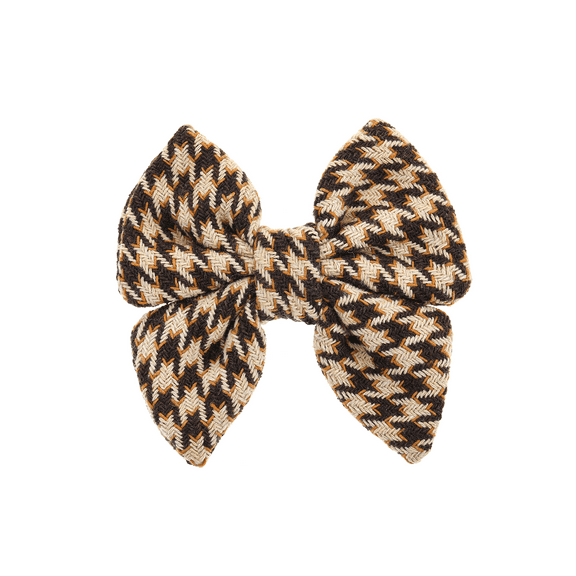 Houndstooth Collar Bow by Fetchin Co'