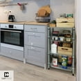 thumbnail image 4 of CAPHAUS NSF Wire Shelving Unit w/ Baskets & Liner, Storage Rack Corner Shelves, Storage Rack Kitchen, Bathroom, Laundry Closet, Wire Shelving Basket Shelves, Silver Grey, 5 Tier, 4 of 9