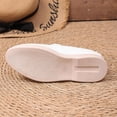 thumbnail image 4 of BRGZLK Slip On Loafers for Women Trendy Color Block Soft Bottom Flats Loafers Lightweight Fashionable Comfortable Non-Slip Business Casual Shoes White 6.5, 4 of 9