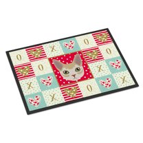 Carolines Treasures CK5165MAT Singapura Cat Love Door Mat Indoor Rug or Outdoor Welcome Mat 18x27 Doormat 27"L x 18"W