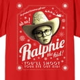 thumbnail image 2 of A Christmas Story You'll Shoot Your Eye Out Kid Unisex Red T-shirt-Small, 2 of 7