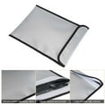 thumbnail image 4 of Deago Fireproof Document Bag (2000℉), 15"x 11" Waterproof Fireproof Money Bag for Cash with Zipper, Important Document Storage Organizer for Valuables, Legal Documents Safe, 4 of 9