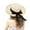 Khaki, variant on Women's Summer Wide Straw Hat Bow Beach Sun Hat Sunhats One Size