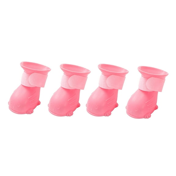 SLYNSHome Dog Shoes Dog Boots For Small Dogs 4pcs Soft Adjustable Snow Boots Medium Dog Booties Paw Protector For Outdoor Walking Indoor Hardfloors Slip