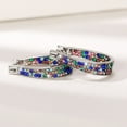 thumbnail image 4 of Statement Earrings for Women Girls Huggie Dangle Drop Hoop Earring Rhinestone Crystal Post, 4 of 6