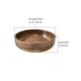 thumbnail image 3 of Decorative Large Mango Wood Bowl, 8.25" Diameter & 2" Tall - Set of 12, 3 of 5