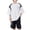 White, variant on Summer Boys Breathable Sport Short Sleeve Tee And Shorts Two Piece Outfit For Play And Summer Comfort 6t Boy Outfits