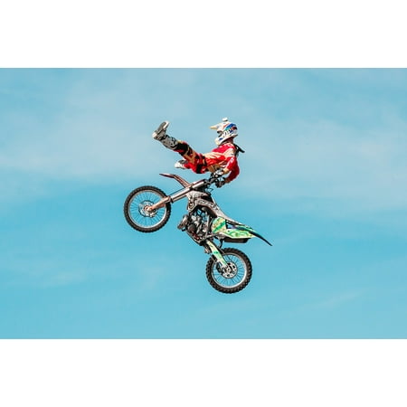 LAMINATED POSTER Fmx Freestyle Motocross Motorcycle Extreme Rider Poster Print 24 x