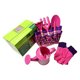 thumbnail image 1 of Juego de herramientas de riego para jardinería para niños, kit de guantes de jardinería con pala, tenedor, horquilla, olla de agua para niños, color rosa Speravity OD2593-02B, 1 of 6
