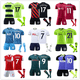 thumbnail image 3 of New Boys Kids Football Kit Short Shirt Sock Set Football arsenal away kit #9, 3 of 5