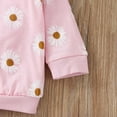 thumbnail image 6 of NIEWTR Toddler Baby Girl Fall Clothes Contrast Color Long Sleeve Sweatshirt Tops and Pants or Skirt Set 2Pcs Winter Outfits, 6 of 9