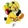 7 pc Yellow Chuck Angry Birds Balloon Bouquet Party Decoration Video Game Movie