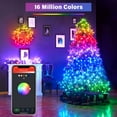 thumbnail image 3 of 66FT 200 LED Smart String Lights Color Changing Programmable APP Remote Control Music Timer Dimmable Christmas Fairy Twinkle Lights Plug in for Tree Wedding Xmas, 3 of 8