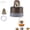 Brown, variant on Mini Alcohol Stove, 2026 Backpacking Hiking Gear with Stable Stand, Spirit Burner for Outdoor Cooking, Brewing Tea, Coffee & Picnic (Gold)