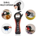 thumbnail image 2 of Easy Grip Jar Opener, Multi Function Jar and Bottle Opener Made with Silicone for Easy Grip, Easy to use for Children and Elderly, Arthritis and Weak Hand Friendly (Red/Black), 2 of 2