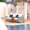 thumbnail image 3 of RST Brands Milo Sunbrella Fabric & Resin Wicker Outdoor Sofa in Bliss Ink/Gray, 3 of 5