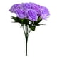 thumbnail image 1 of Ramo de flores de rosas artificiales de 12 cabezas, decoración floral de simulación, ramo de flores falsas nupciales de boda, púrpura claro Jumpingount HA7624-05B, 1 of 6