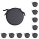 thumbnail image 2 of Billuyoard Cómodo cojín de algodón para silla redonda para bistros, con lazos duraderos para un ajuste seguro, sin decoloración, gris oscuro gris oscuro 10Conjunto, 2 of 6