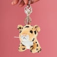 thumbnail image 3 of ColoMX LLavero de leopardo de felpa, llavero de peluche, colgante de leopardo de felpa encantador, decoración colgante para bolsa, 3 of 8