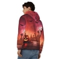 thumbnail image 4 of Vsdgher Pumpkins Mens Hoodies Zip Hoodie, Hoodies for Men, Zip-up Hooded Sweatshirt-Large, 4 of 5