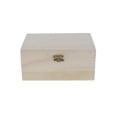 thumbnail image 2 of 6pcs Unfinished Plain Wooden Wood Jewelry Storage Box Case DIY Keepsake Gift, 2 of 6
