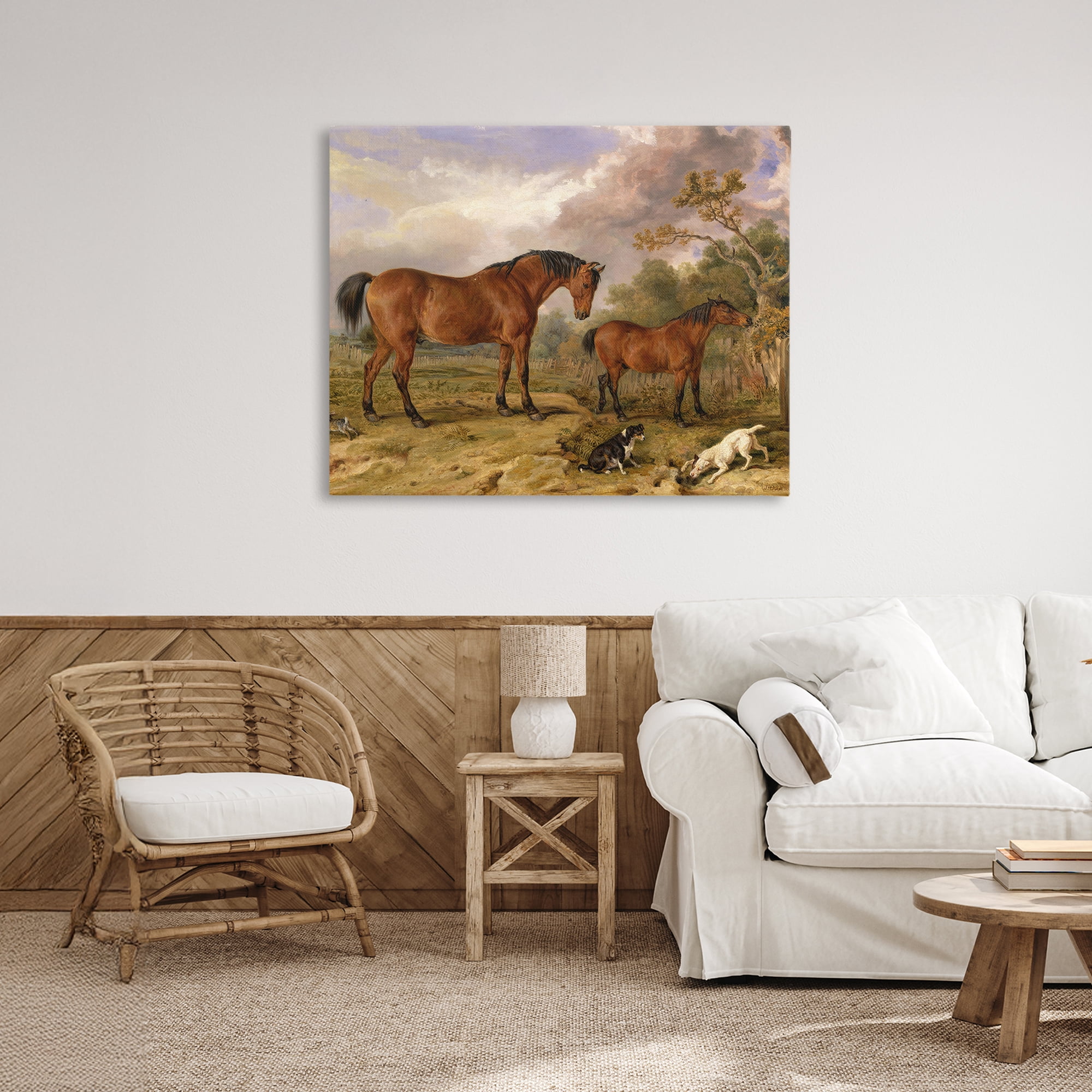 Stupell Industries Classic Portrait of Horses Canvas Wall Art, design by Tina LeCour