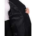 thumbnail image 6 of Agnes Orinda Women's Plus Size Coats Long Sleeve Single Breasted Notched Lapel Fall Winter Coat 4X Black, 6 of 7