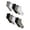 GREY, WHITE, BLACK, variant on Reebok Boys Pro-Series Ankle Socks, 10-Pack
