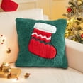 thumbnail image 2 of Yhmxh Christmas Pillow Covers, 18x18 inch Decorative Soft Plush Christmas Snowman Pillow Covers Beige 3D Embroidered Couch Cover Pillow Case for Sofa Bedroom Living Room Holiday Winter Home Decor, 2 of 6