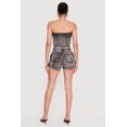 thumbnail image 3 of Women's Cutout Side Cargo Pocket Denim Rompers, 3 of 3