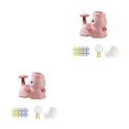 thumbnail image 4 of Tholdsy Ligero Air-Rocket Launch Outdoor Toy Soaring Rocket Saucer Foot Launcher Luminous Kid Sport Toys para Pink Rosa 2Conjunto, 4 of 6