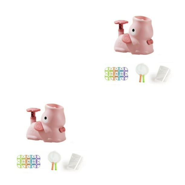 Ounissouiy Ligero Air-Rocket Launch Outdoor Toy Soaring Rocket Saucer Foot Launcher Luminous Kid Sport Toys para Pink Rosa 2Conjunto