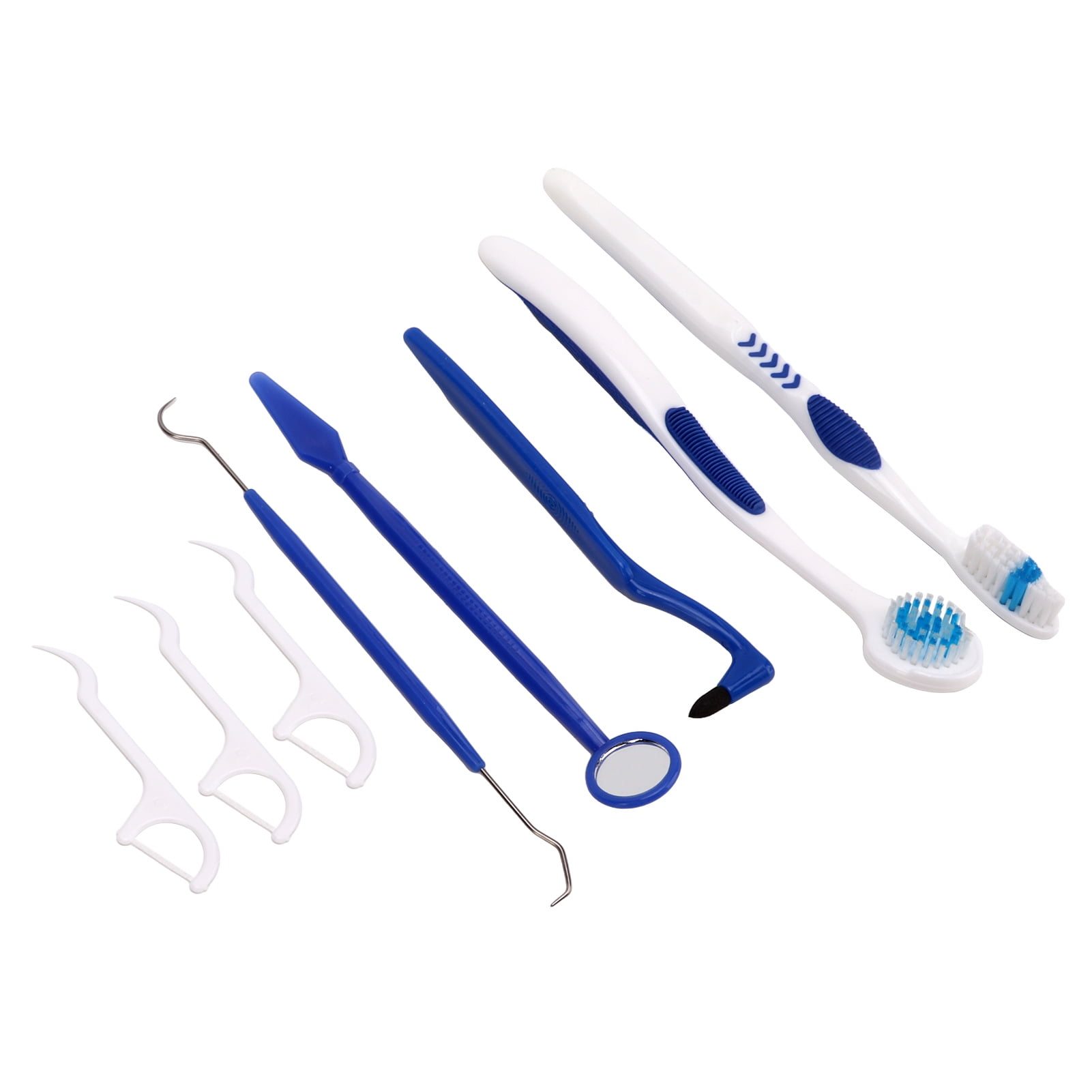 Orthodontic Care Kit, Professional Ergonomic Handle Comfortable Travel Oral Care Kit PP Plastic