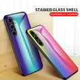 thumbnail image 6 of for Samsung Galaxy S25 FE Case, Carbon Fiber Pattern Tempered Glass Phone Case, Lightweight Slim Shockproof Protective Cover, Anti-Scratch Stained Glass Shell for Samsung Galaxy S25 FE, Color, 6 of 7