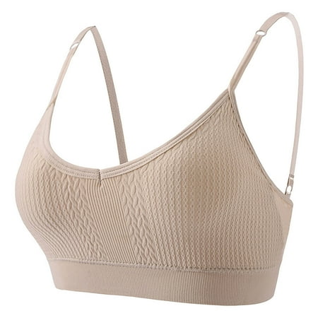 Oplxuo Sports Bras for Women Sexy Adjustable Spaghetti Strap Crop Tank Top Backless Summer Workout Yoga Bra