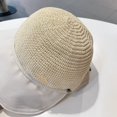 thumbnail image 3 of Opolski Breathable Wide Brim Hat Sure Here's A Product Title for Listing Women's Foldable Sun Hat with Wide Brim Breathable Mesh Ponytail Hole Summer Beach Beige, 3 of 8
