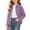Purple, variant on SDNall Girls Classic Button Down Long Sleeve Shirts, Collared Neck Casual Tops for School Uniform & Everyday Wear, Fall Versatile Layering Blouse Tees 3-14 Years