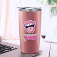 thumbnail image 3 of 20oz Powder Coated Easter Tumbler with Telescopic Straw, Insulated Travel Mug, Slogan Print, 3 of 6