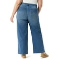 thumbnail image 3 of Gloria Vanderbilt Swan Series Women's Plus Patch Pocket Wide Leg Jeans, Sizes 16W-24W, 3 of 5