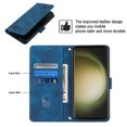 thumbnail image 5 of Tarise Phone Case for Samsung Galaxy S23 Ultra, Premium PU Leather Card Holder Wrist Strap Magnetic Closure Flip Stand Function TPU Interior Book Cover for Samsung S23 Ultra 5G Wallet Case, Blue, 5 of 7
