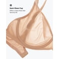 thumbnail image 4 of Sostén Balconette de Malla INLYRIC Transparente Sin Relleno Negro 38F, 4 of 6
