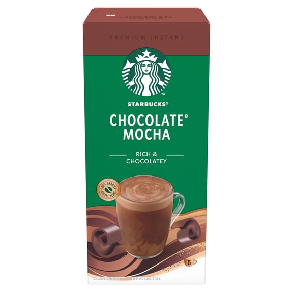 Starbucks Chocolate Mocha Instant Coffee 5 Sachets 110G, Imported from Britain