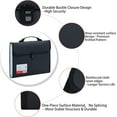 thumbnail image 6 of Fostbeen Legal Size 13 Pocket Accordian File Organizer Expanding File Folder for FC A4 Paper, Briefcase File Case with Durable Handle & Buckle Closure for School Home Business (Black), 6 of 7