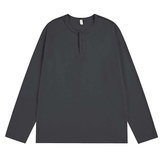 pstuiky camisas de manga larga para hombre, Blusa informal de manga larga con botones, estilo vintage, cálida y a la moda para hombre Tops casuales para hombres l