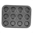 thumbnail image 3 of Muffin Pan, Professional 12 Cup Cupcake Baking Pan, Non-Stick For Home Restaurant, 3 of 6