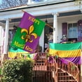 thumbnail image 5 of Happy Mardi Gras House Flag 28x40 Inch Burlap Vertical Double Sided, Carnival Fleur de Lis Sign Holiday Party Large Yard Farmhouse Outdoor Decoration DF438-28, 5 of 6