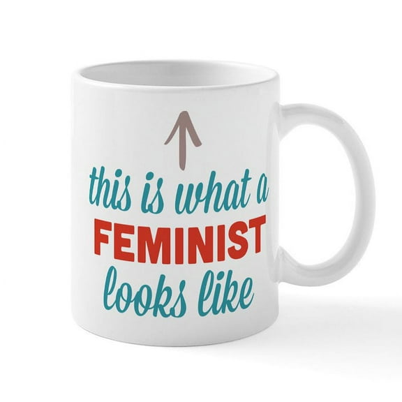 CafePress - Feminist Looks Like Mug - 11 oz Ceramic Mug - Novelty Coffee Tea Cup