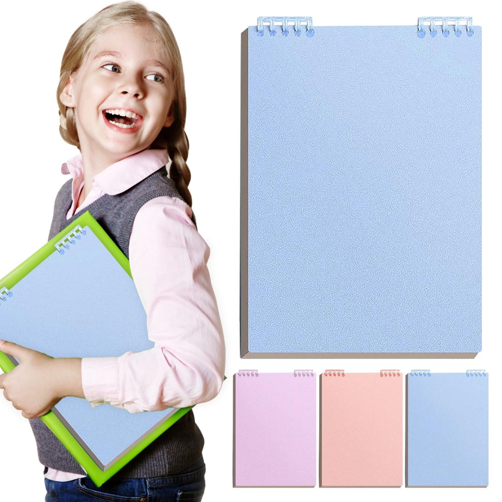 CoreLiving A5 Top Bound Spiral Notebook Thick Plastic Hardcover Journal 8mm Ruled Paper 60 Sheets 120 Pages for Writing Notepad Work Office Supplies