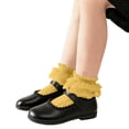 thumbnail image 3 of Niños No Show Calcetines Niñas Color Sólido Medio Tubo Princesa Calcetines, Calcetines Deportivos Cómodos Sueltos para Estudiantes, 3 of 7